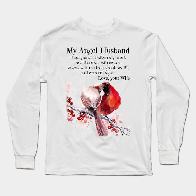 My Angel Husband Long Sleeve T-Shirt by DMMGear
